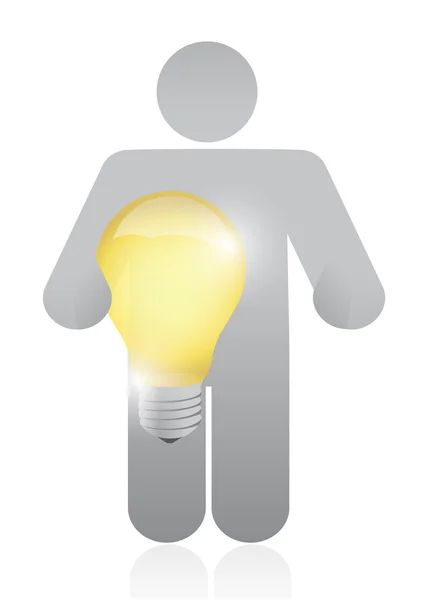 Icona contenente un'idea lampadina. illustrazione — Foto Stock