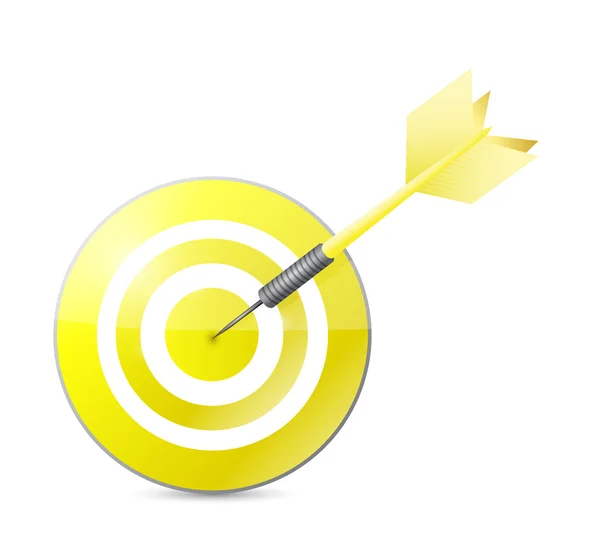 Yellow target illustration design — Stock Photo, Image