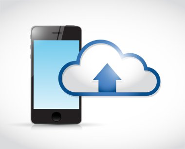 telefon bulut Aktarım bağlantısı çizimi