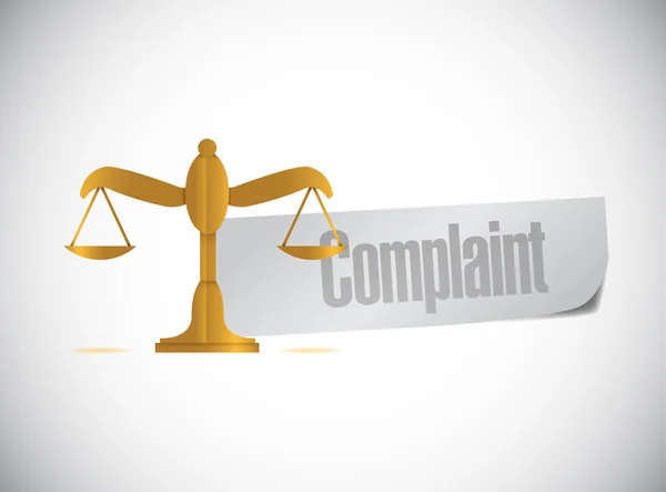 Complaint balance sign illustration design — Stock Photo, Image