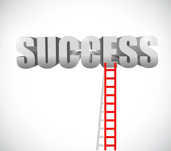 Ladder to success illustration design — Stock Photo, Image