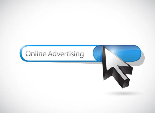 Online advertising search illustration design — Stock Photo, Image