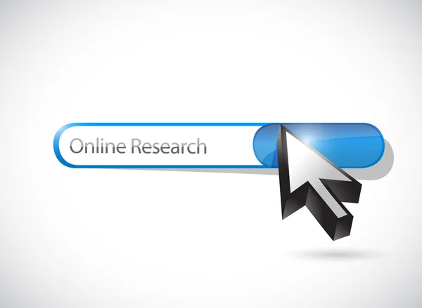 Online research bar illustration design — Stock Photo, Image