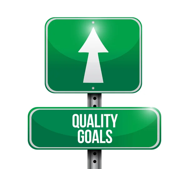 Quality goals sign illustration design — Stock Photo, Image
