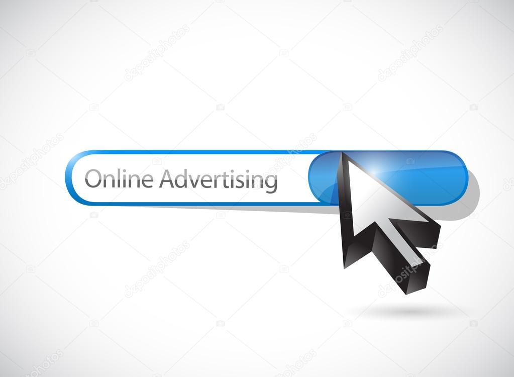 online advertising search illustration design