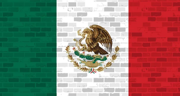 Mexican flag illustration design graphic — Stock Photo, Image