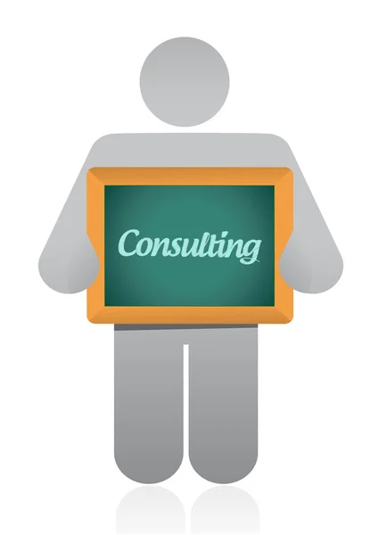 Consulting message illustration design — Stock Photo, Image