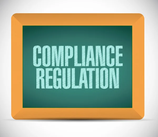 Compliance regulation message illustration design — Stock Photo, Image