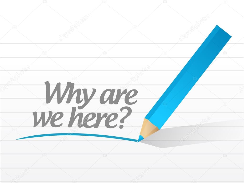 why are we here message illustration design