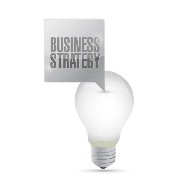 Stratégie d'entreprise ampoule design illustration — Photo