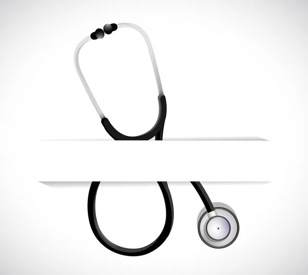 Stethoscope on a pocket. illustration design — 图库照片