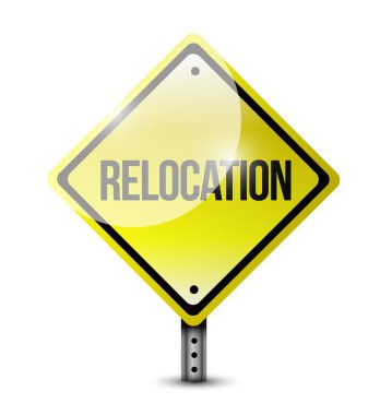 yer değiştirme işareti illüstrasyon tasarımı