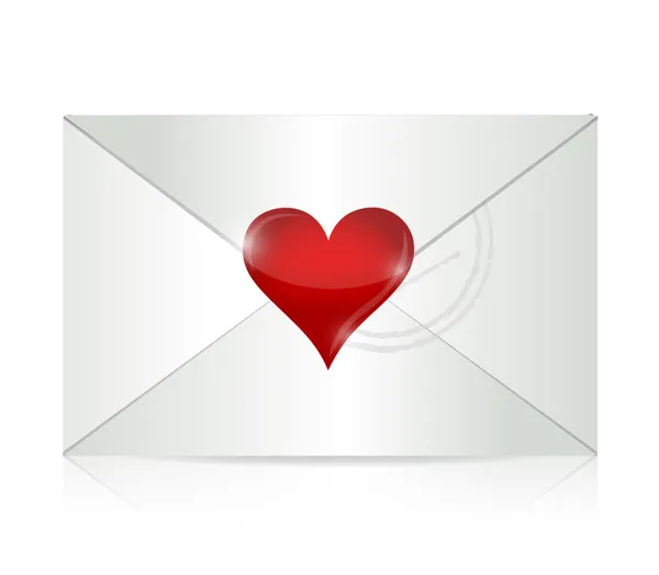 Love letter illustration design — Stock Photo, Image