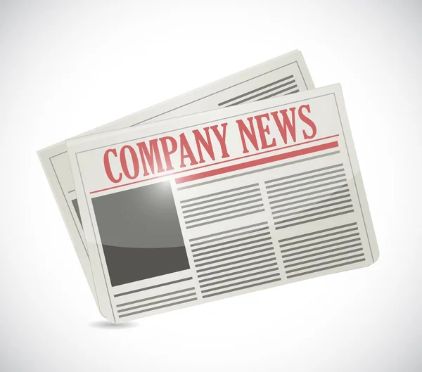 Company news. newspaper illustration — Stock Photo, Image