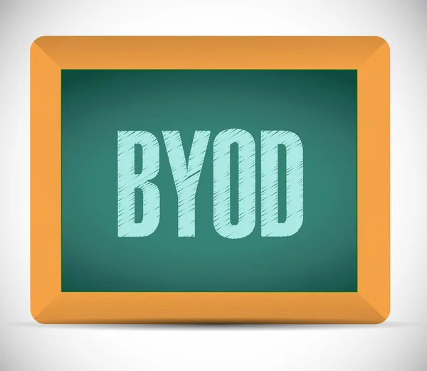 Byod message illustration design — Stock Photo, Image