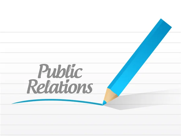 Public relations message illustration design — Stock Photo, Image