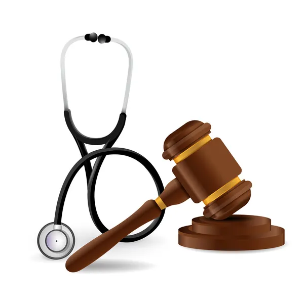 Derecho médico concepto ilustración diseño — Foto de Stock