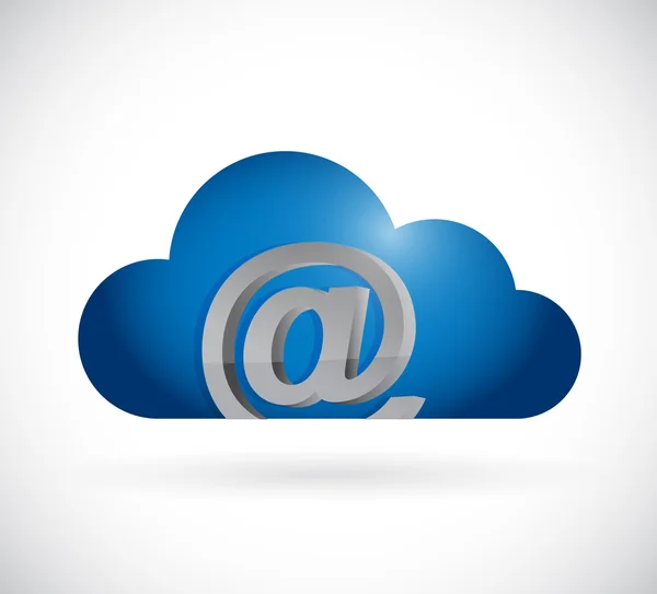 Internet cloud computing illustration design — Stockfoto