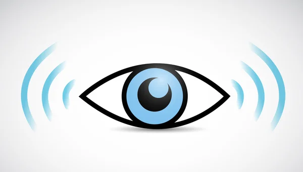 Eye wifi illustration design — Stock Photo, Image