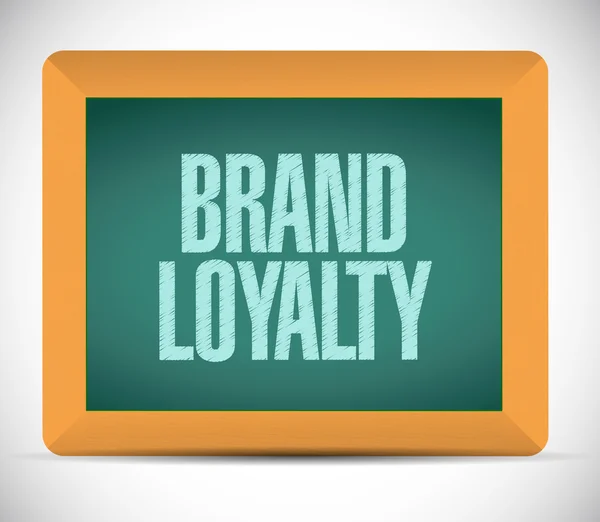 Brand loyalty message illustration design — Stock Photo, Image