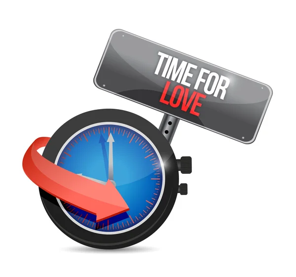 Time for love concept illustration design — Stock Photo, Image