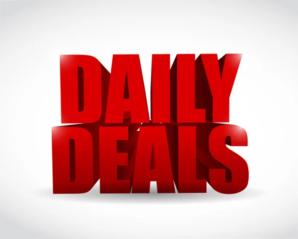 Daily deals sign illustration design — Stock Photo, Image