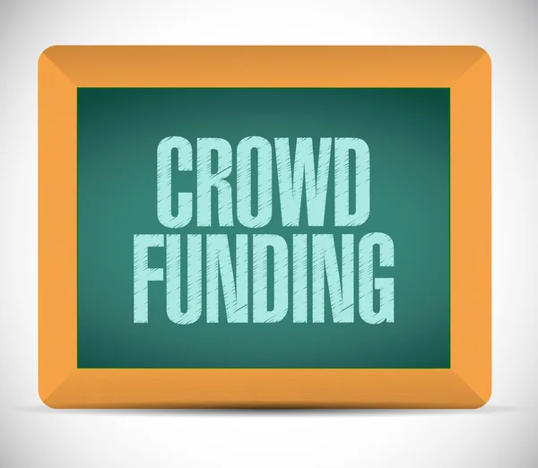 Crowd funding message illustration design — Stock Photo, Image