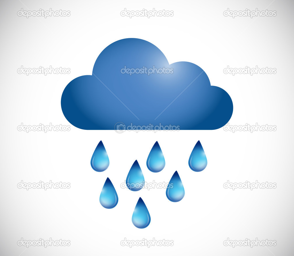 raining illustration design