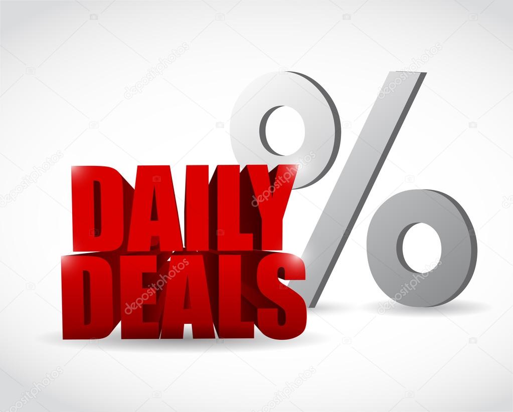 daily deals percentage sign illustration design