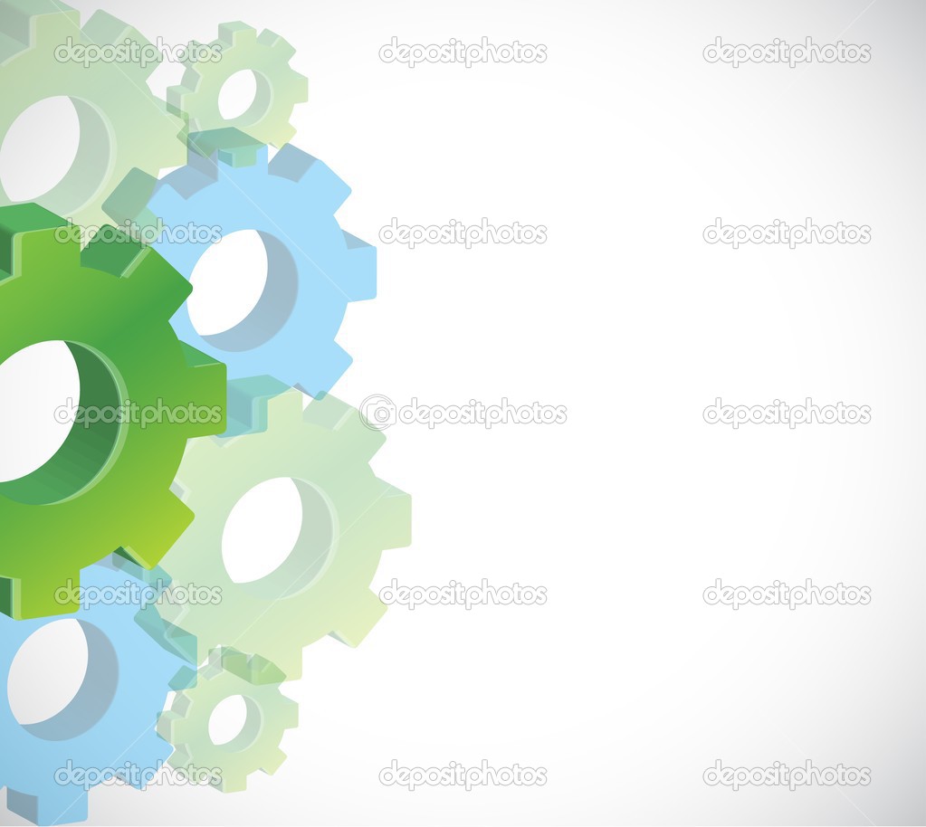 color gears background illustration design