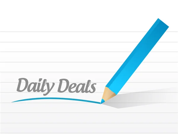 Daily deals message illustration design — Stock Photo, Image