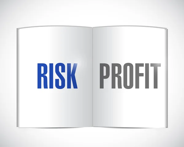 Disegno illustrativo del rischio o del profitto — Foto Stock