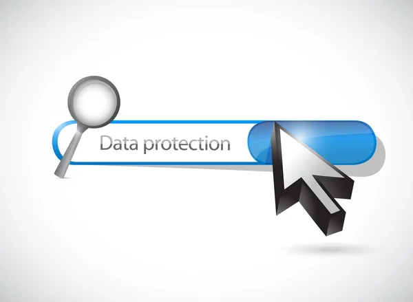 Data protection search bar illustration design — Stock Photo, Image