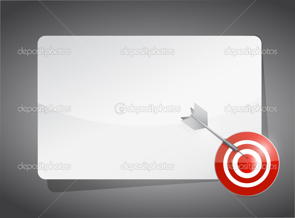 text box and target. illustration design