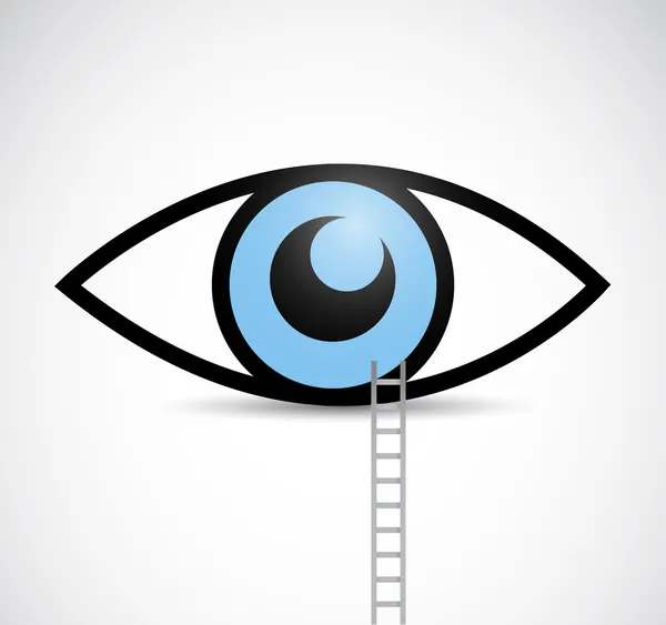 Diseño de ilustración escalera a ojo — Foto de Stock