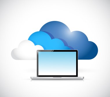 bulut bilgisayar laptop şekil tasarım