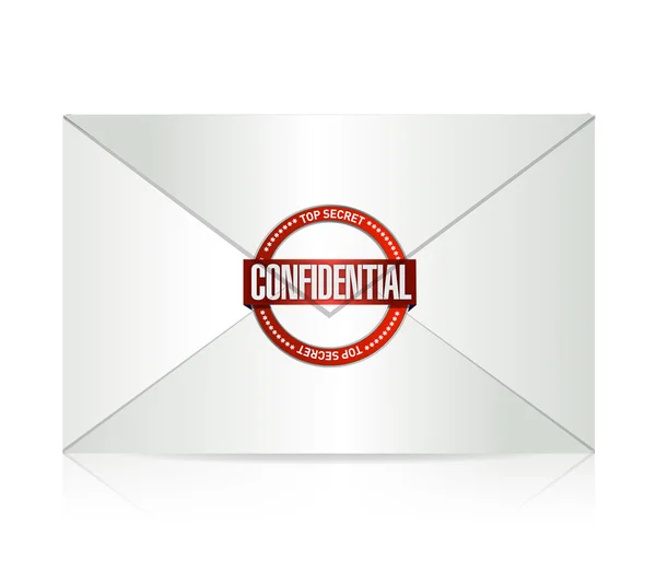 Design de ilustração confidencial e envelope — Fotografia de Stock