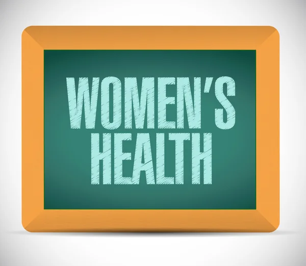 Womens health message illustration design — Stock Photo, Image