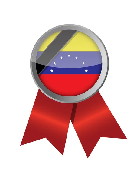 Sos venezuela ribbon illustration design — Stock Photo, Image
