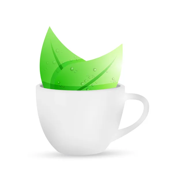 Taza de té ilustración diseño — Foto de Stock