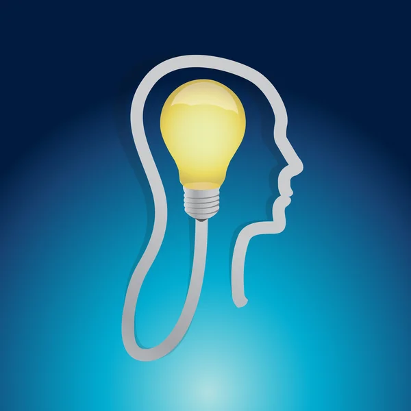 Light bulb ideas concept illustration design — Stock Photo, Image