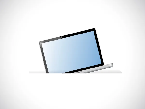 Laptopa wewnątrz kieszeni ilustracja projektu — Zdjęcie stockowe