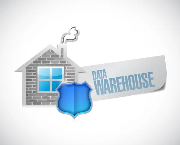 Data warehouse sign illustration design — Stock Photo, Image