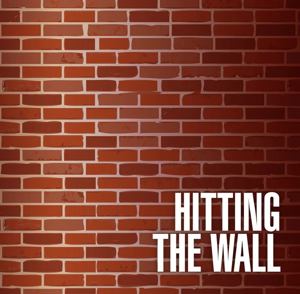 Hitting the wall concept illustration — Stock Photo, Image
