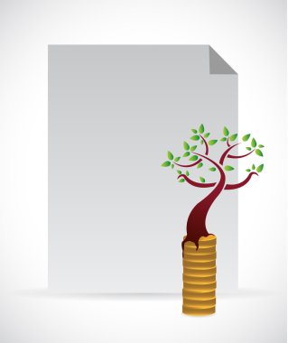 parasal büyüme konsept illüstrasyon tasarımı