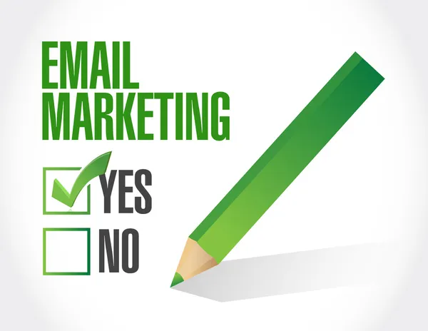 Nessun disegno di illustrazione di email marketing — Foto Stock