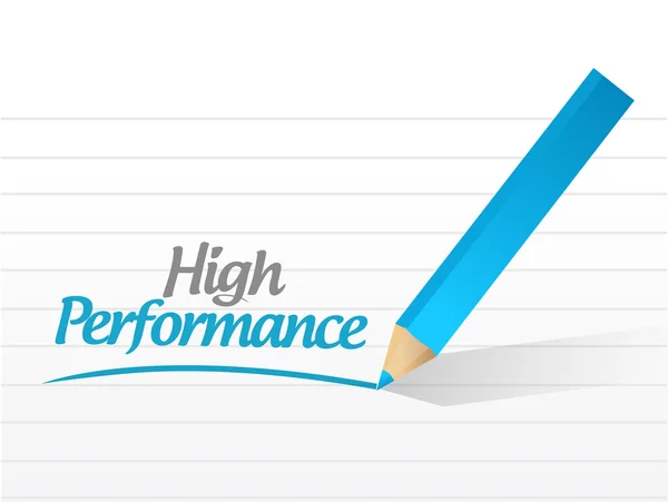 High performance message illustration — Stock Photo, Image