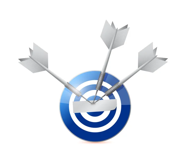 Blue target illustration design — Stock Photo, Image