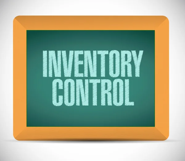 Inventory control message on a chalkboard. — Stock Photo, Image