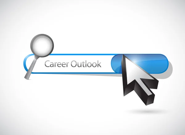 Career outlook search bar illustration design — Stock Photo, Image